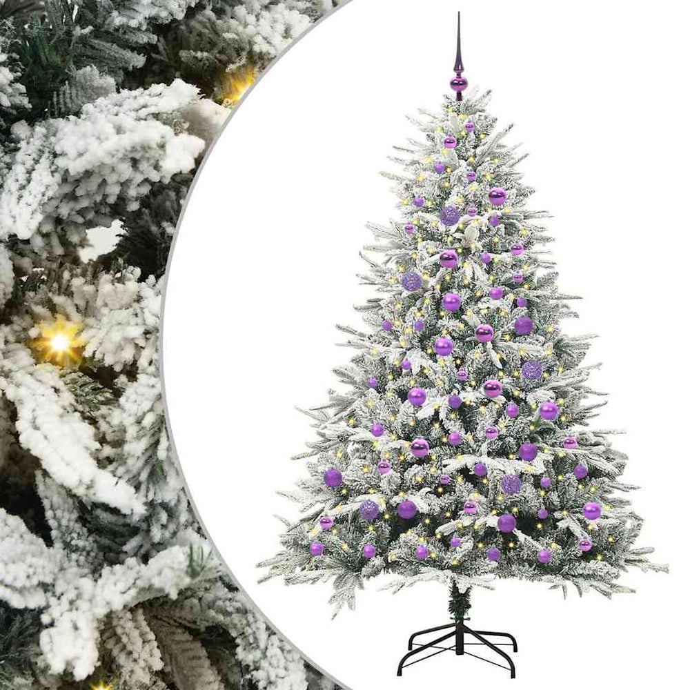 Artificial Christmas tree HOLLOW WINTER, with a bauble set