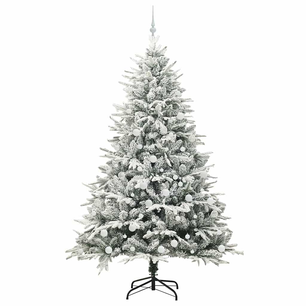 Artificial Pre-Lit Christmas Tree with Ball Set
