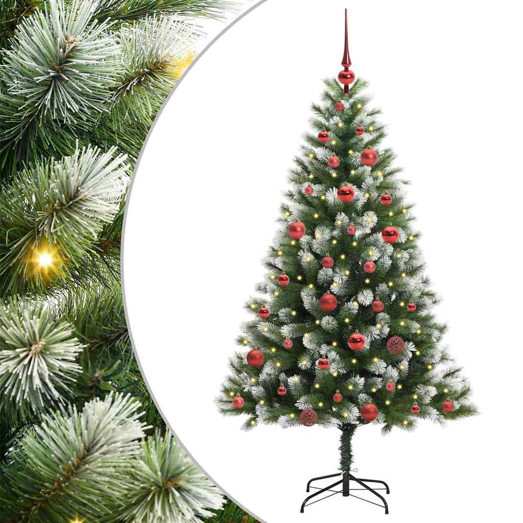 Artificial Flexible Christmas tree DREAM CRYSTAL, with snow-covered branches, 150 cm.