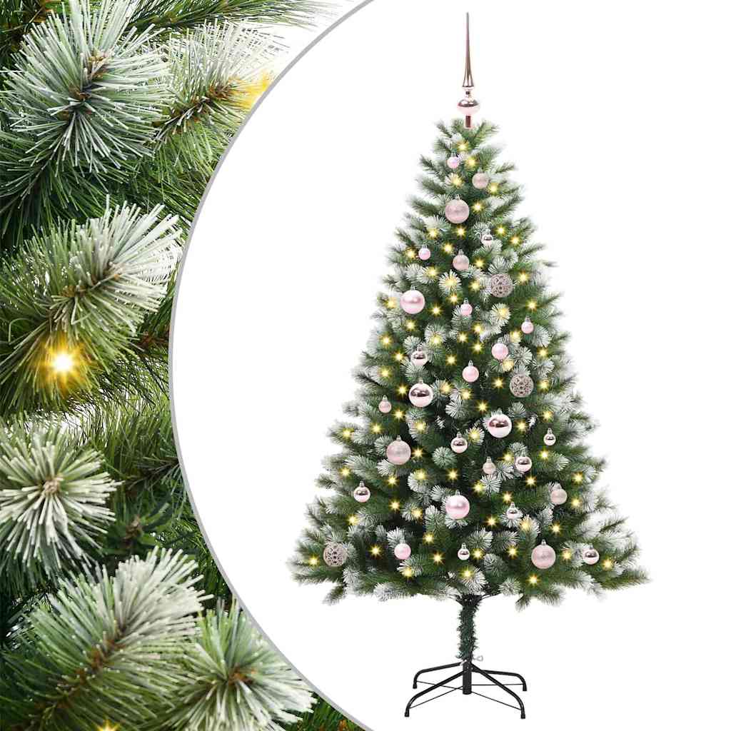 Dirbtinė Lankstus Kalėdų medis DREAM CRYSTAL, su paminkštintu sniegu 150 cm.