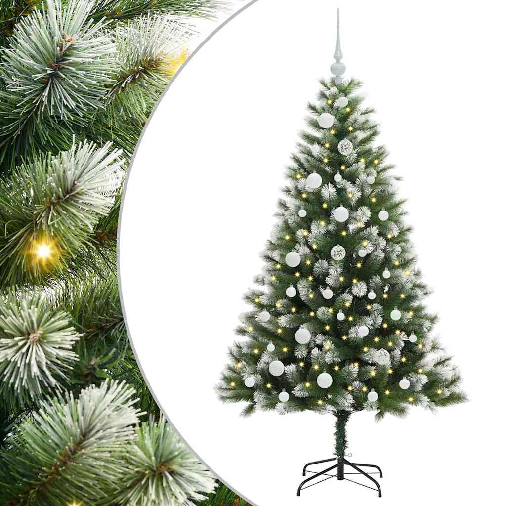 Mākslīgā elastīgā Ziemassvētku eglīte DREAM CRYSTAL, ar polsterētu sniegu 150 cm.