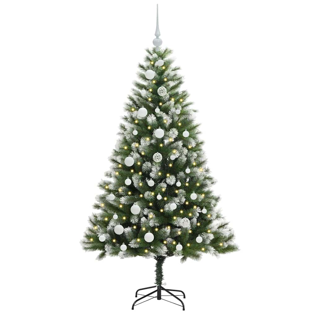 Mākslīgā elastīgā Ziemassvētku eglīte DREAM CRYSTAL, ar polsterētu sniegu 150 cm.