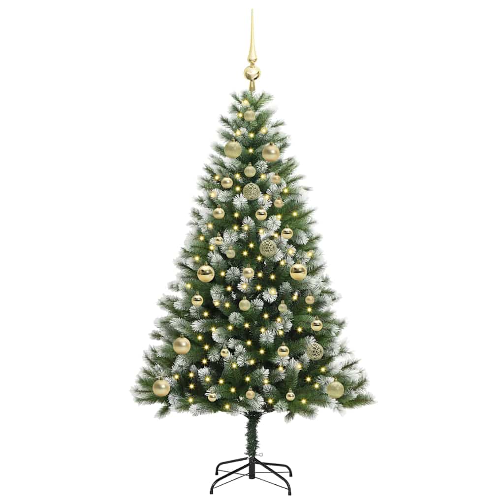 Mākslīgā elastīgā Ziemassvētku eglīte DREAM CRYSTAL, ar polsterētu sniegu 150 cm.
