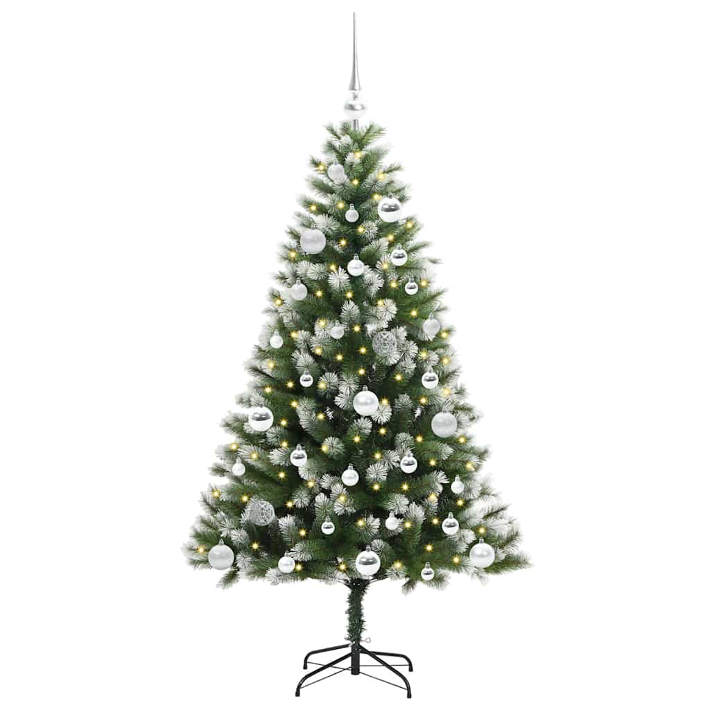 Dirbtinis Lankstus Kalėdų medis su paminkštintu sniegu 150 cm