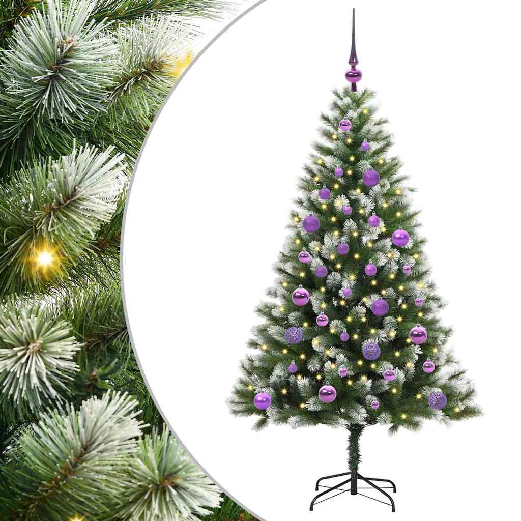 Mākslīgā elastīgā Ziemassvētku eglīte DREAM CRYSTAL, ar polsterētu sniegu 150 cm.