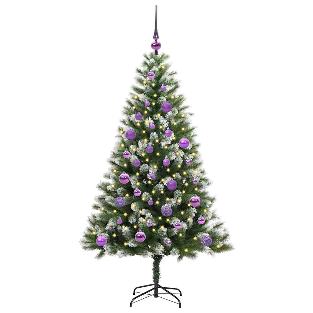 Mākslīgā elastīgā Ziemassvētku eglīte DREAM CRYSTAL, ar polsterētu sniegu 150 cm.