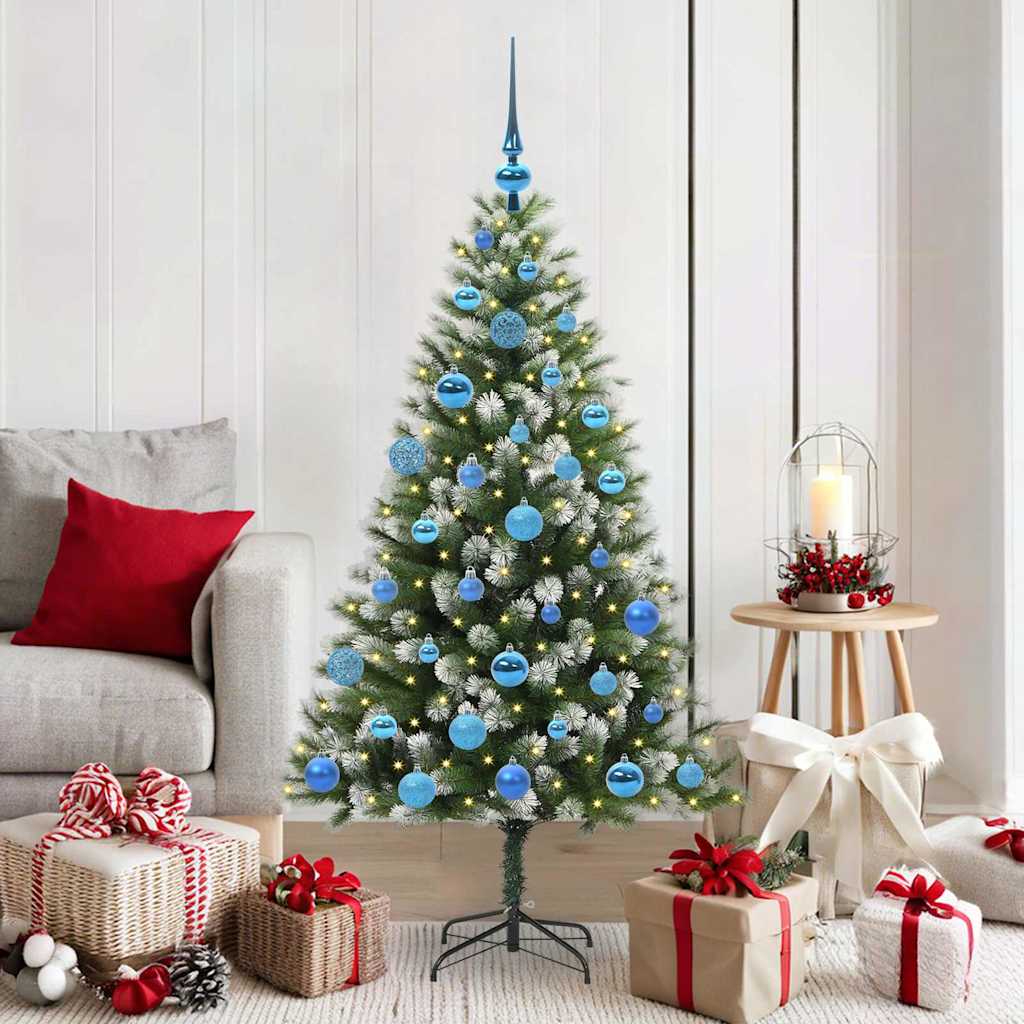 Artificial Flexible Christmas tree DREAM CRYSTAL, with snow-covered branches, 150 cm.