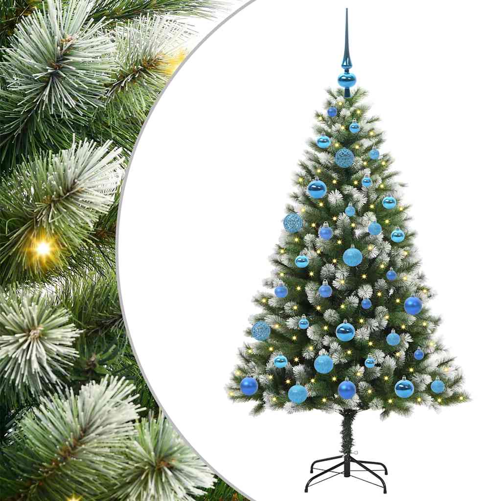 Artificial Flexible Christmas tree DREAM CRYSTAL, with snow-covered branches, 150 cm.