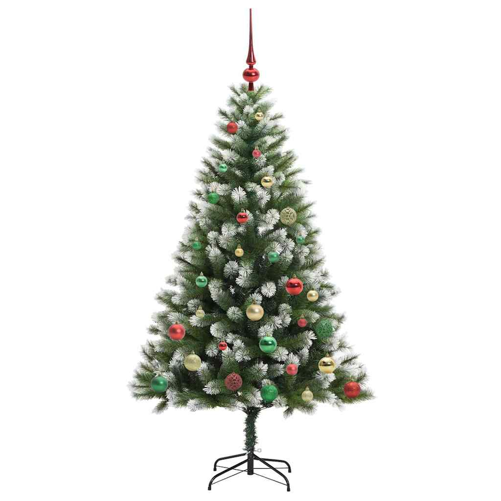 Dirbtinis Lankstus Kalėdų medis su paminkštintu sniegu 150 cm