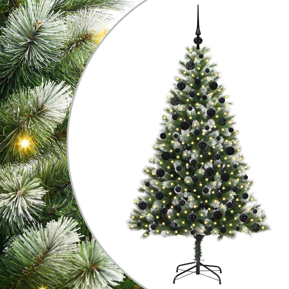Dirbtinė Lankstus Kalėdų medis DREAM CRYSTAL, su paminkštintu sniegu 180 cm.
