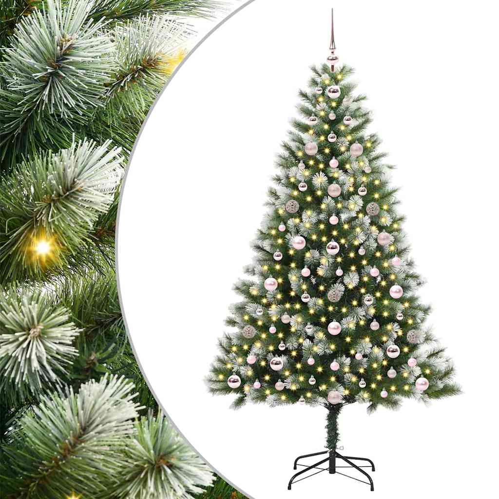 Artificial Flexible Christmas tree DREAM CRYSTAL, with padded snow, 180 cm.