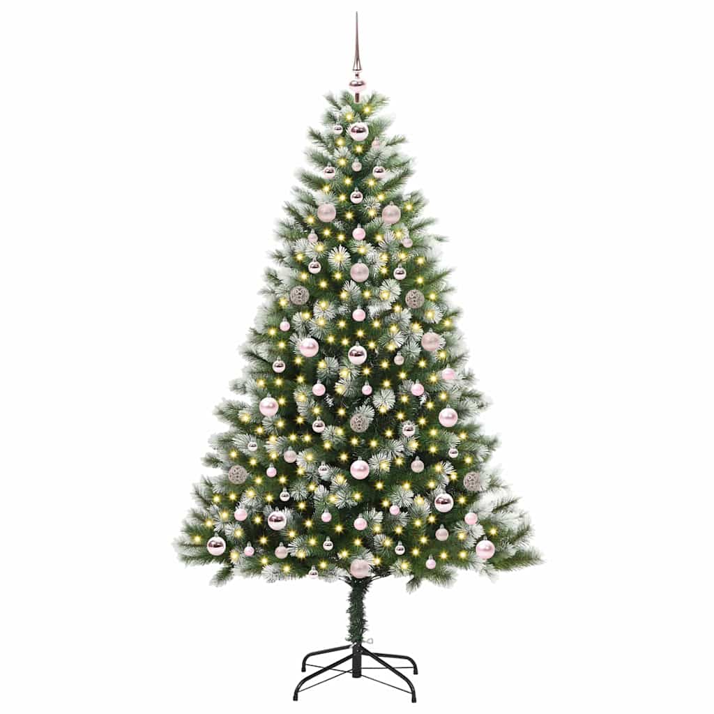 Artificial Flexible Christmas tree DREAM CRYSTAL, with padded snow, 180 cm.