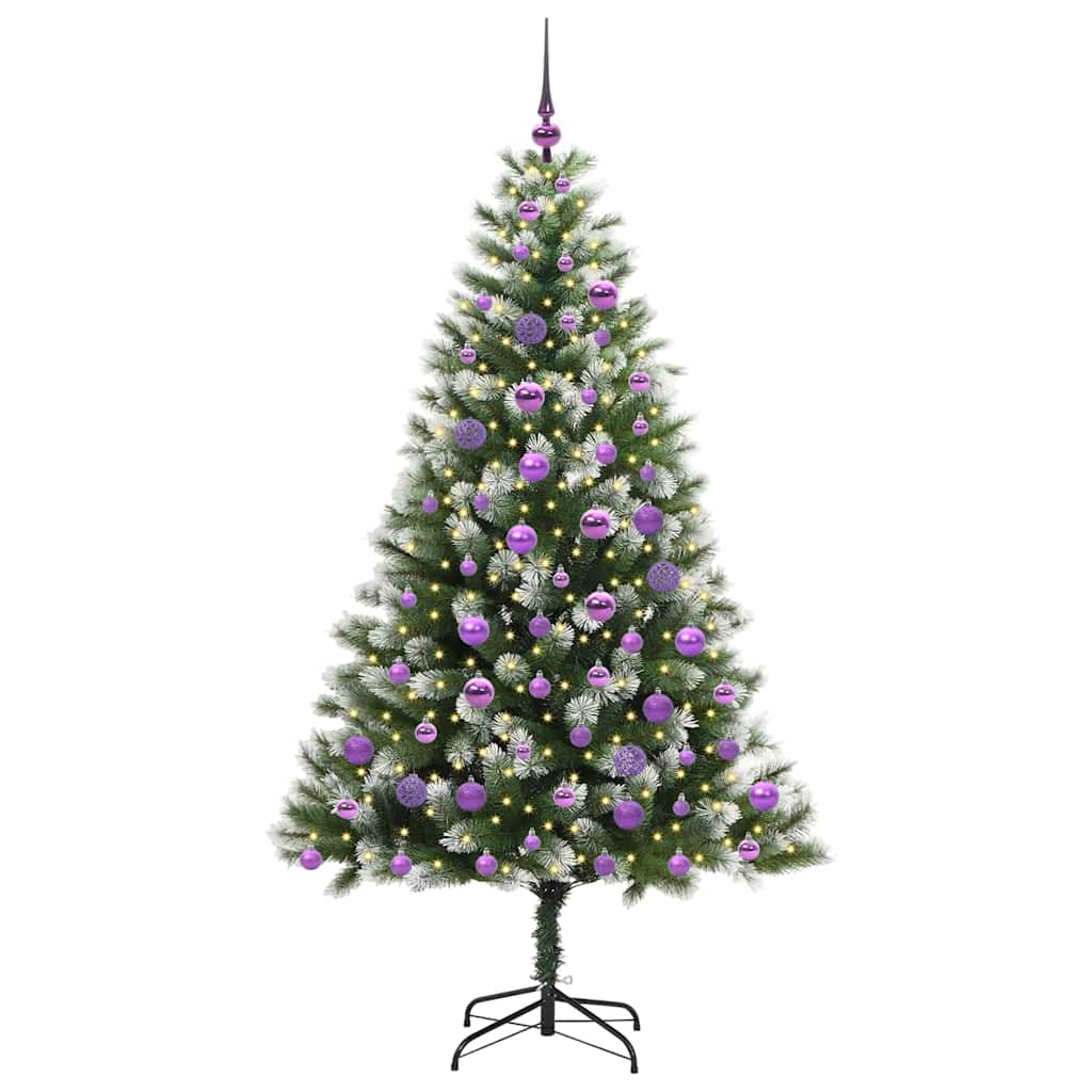 Mākslīgā elastīgā Ziemassvētku egle DREAM CRYSTAL, ar polsterētu sniegu 180 cm.