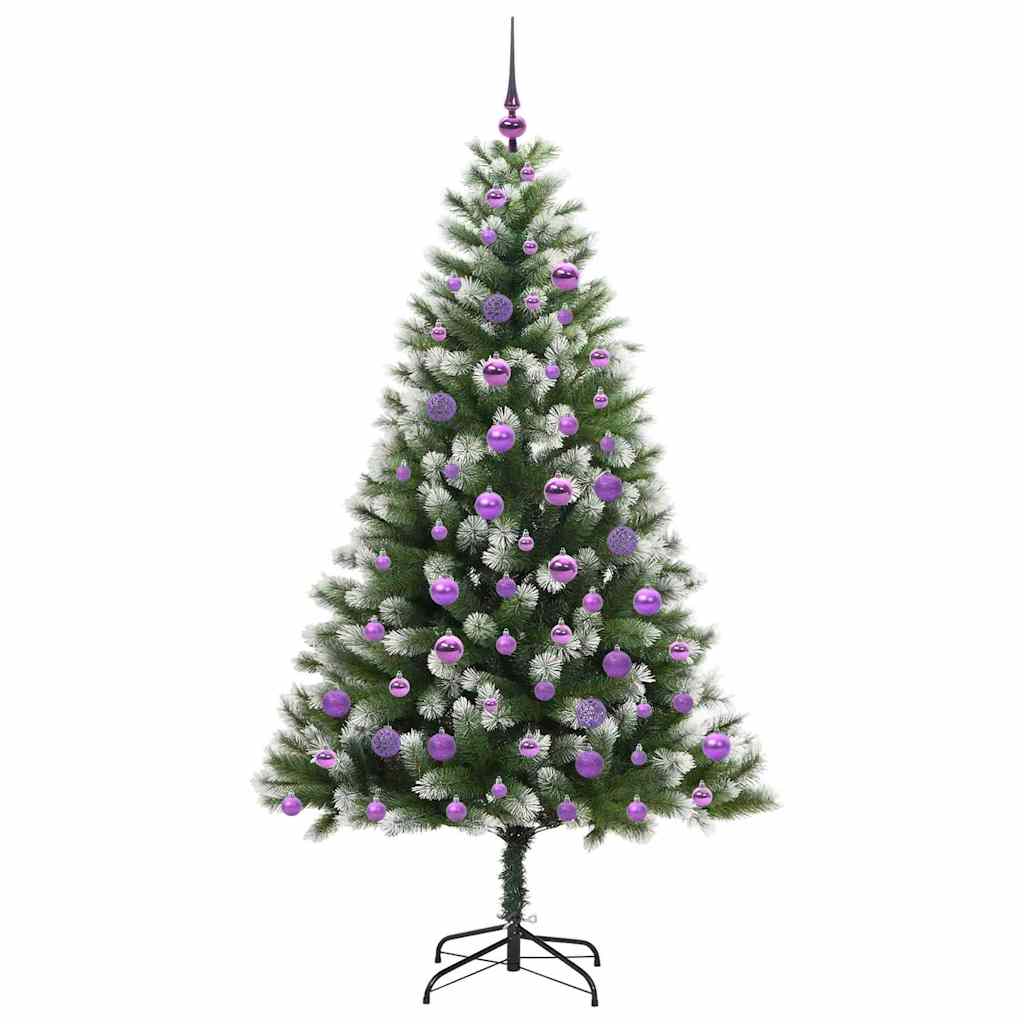 Mākslīgā elastīgā Ziemassvētku egle DREAM CRYSTAL, ar polsterētu sniegu 180 cm.