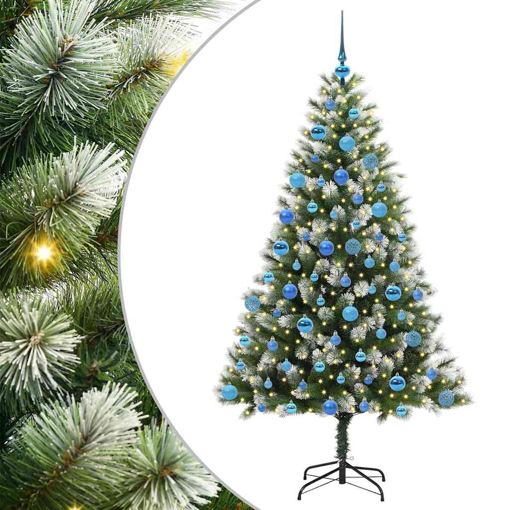 Mākslīgā elastīgā Ziemassvētku egle DREAM CRYSTAL, ar polsterētu sniegu 180 cm.
