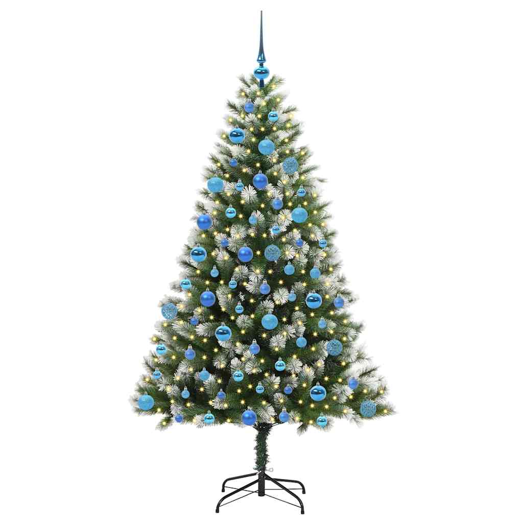 Mākslīgā elastīgā Ziemassvētku egle DREAM CRYSTAL, ar polsterētu sniegu 180 cm.
