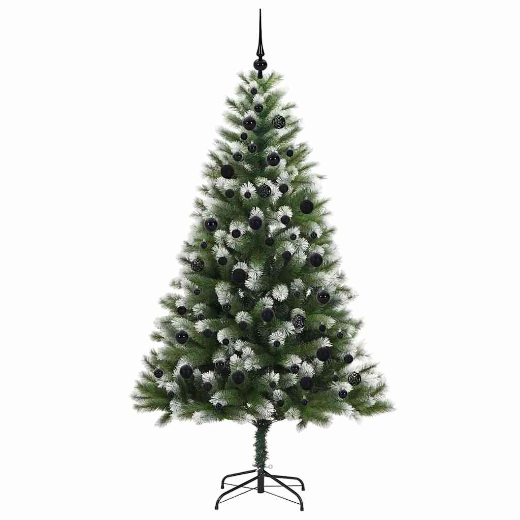 Dirbtinis Lankstus Kalėdų medis su paminkštintu sniegu 210 cm