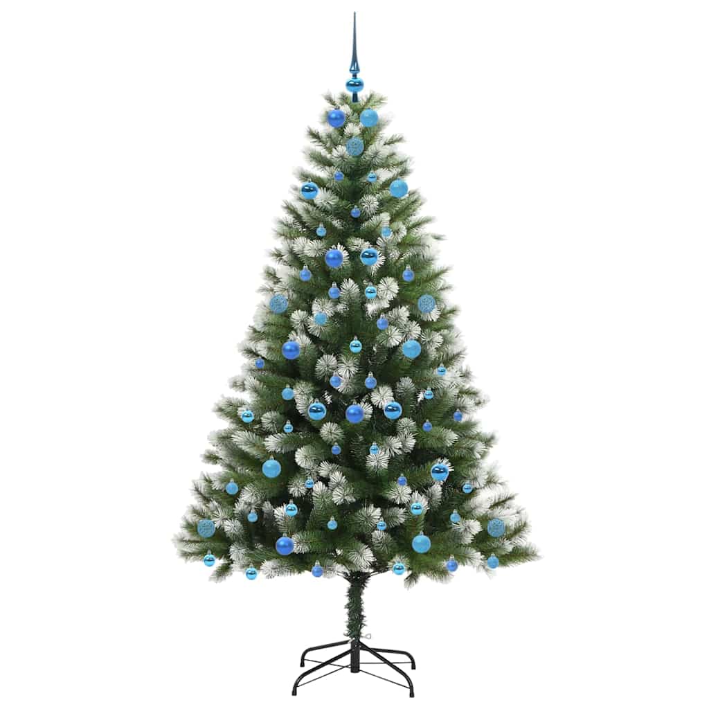 Dirbtinis Lankstus Kalėdų medis su paminkštintu sniegu 210 cm