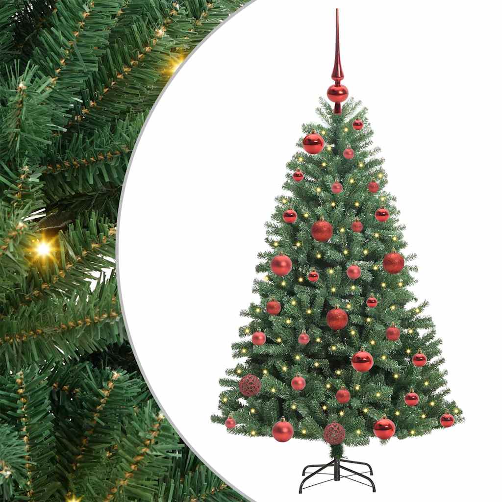 Dirbtinė Sulankstoma Kalėdų Eglutė Žalia 120 cm PVC ir metalas
