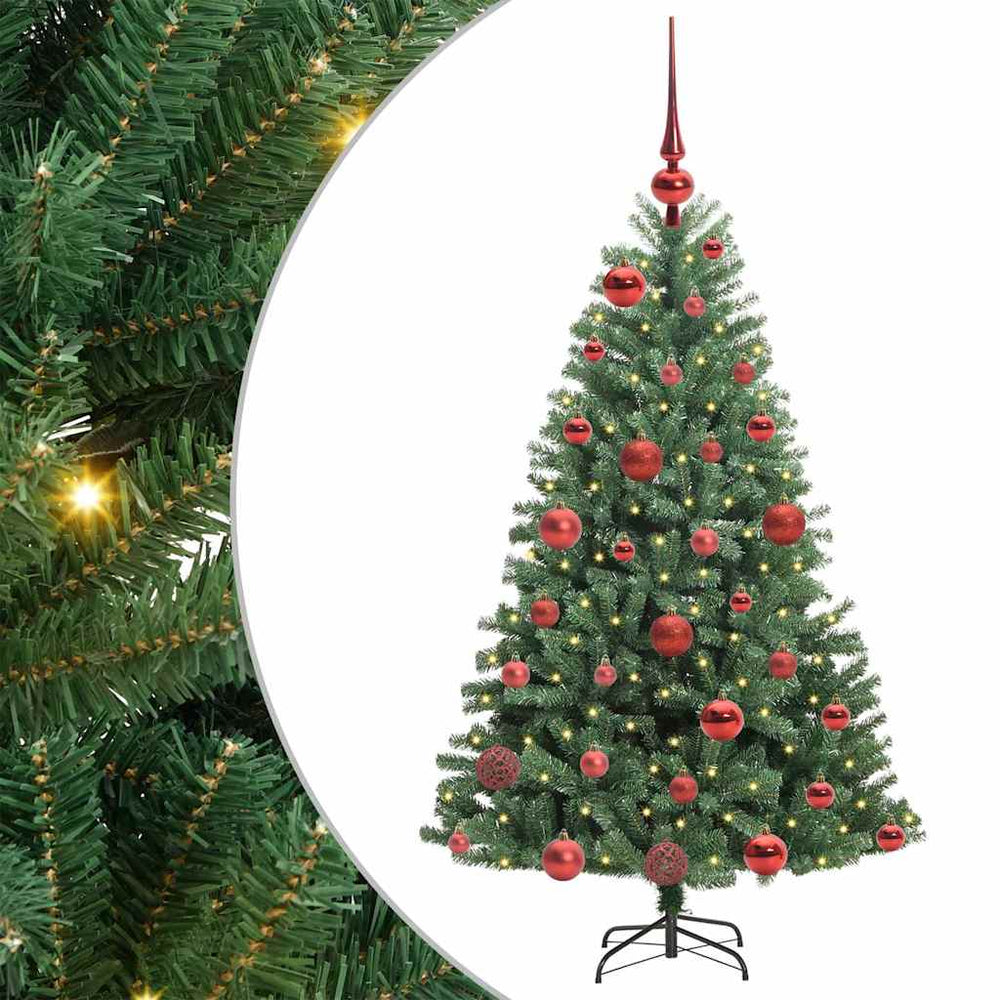 Dirbtinė Sulankstoma Kalėdų Eglutė Žalia 120 cm PVC ir metalas