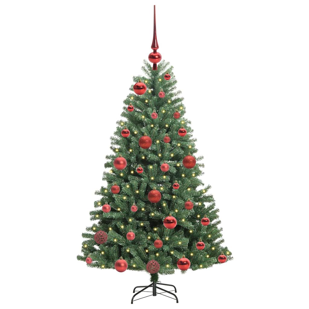 Dirbtinė Sulankstoma Kalėdų Eglutė Žalia 120 cm PVC ir metalas