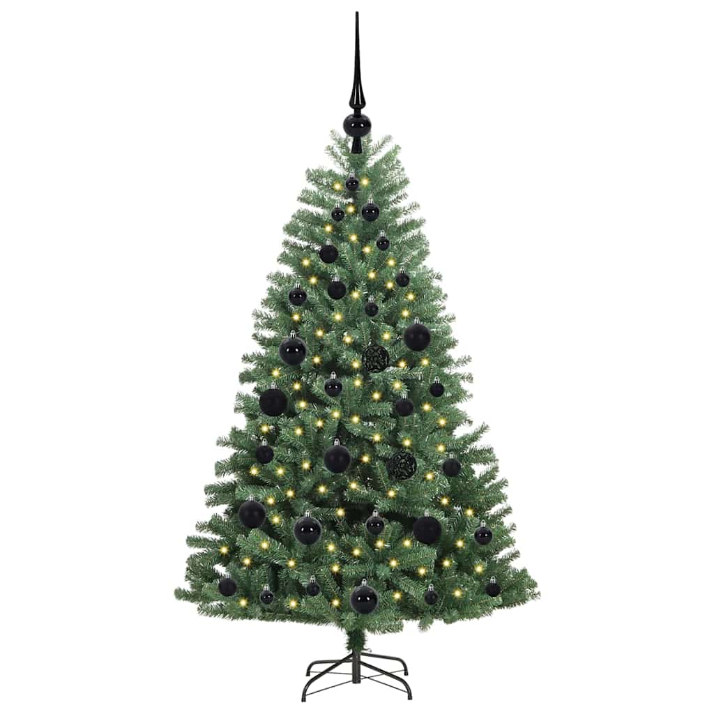 Dirbtinė Sulankstoma Kalėdų Eglutė Žalia 120 cm PVC ir metalas