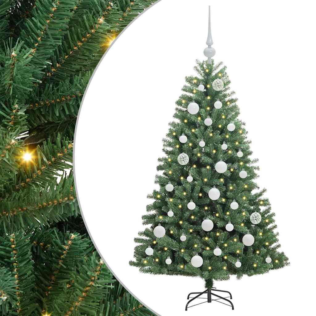Dirbtinė Sulankstoma Kalėdų Eglutė Žalia 120 cm PVC ir metalas