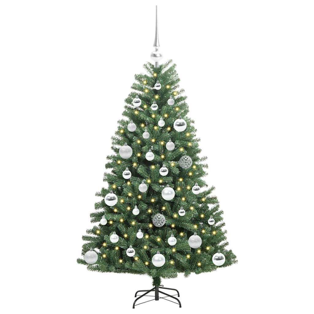 Dirbtinė Sulankstoma Kalėdų Eglutė Žalia 120 cm PVC ir metalas