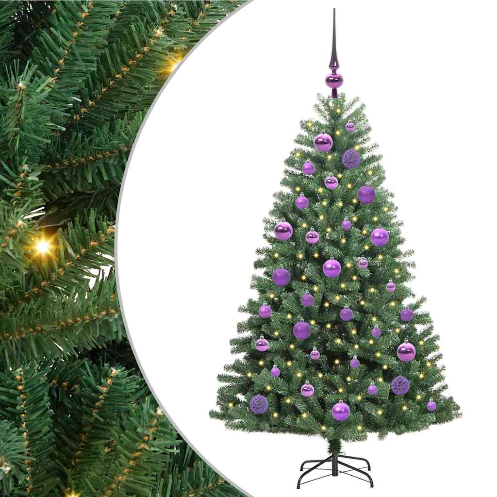 Dirbtinė Sulankstoma Kalėdų Eglutė Žalia 120 cm PVC ir metalas