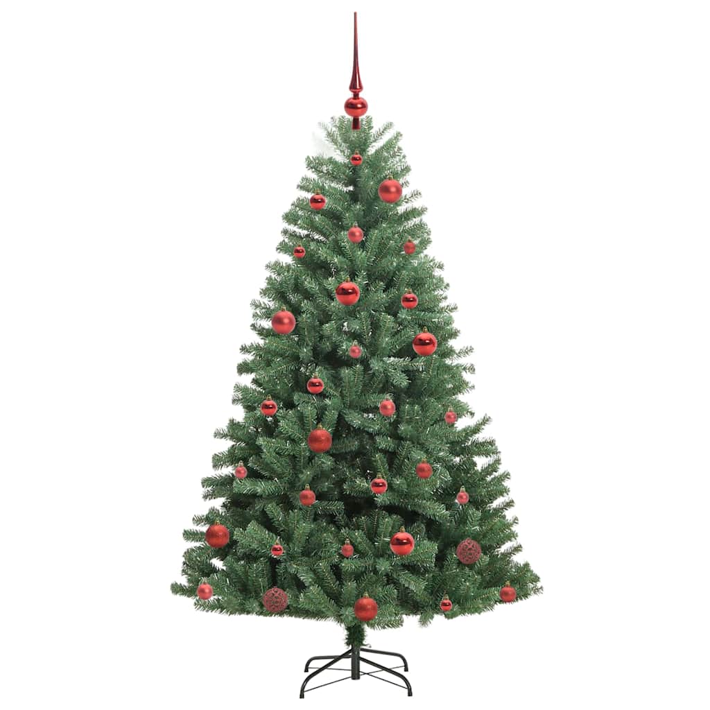 Dirbtinė Sulankstoma Kalėdų Eglutė Žalia 150 cm PVC ir metalas