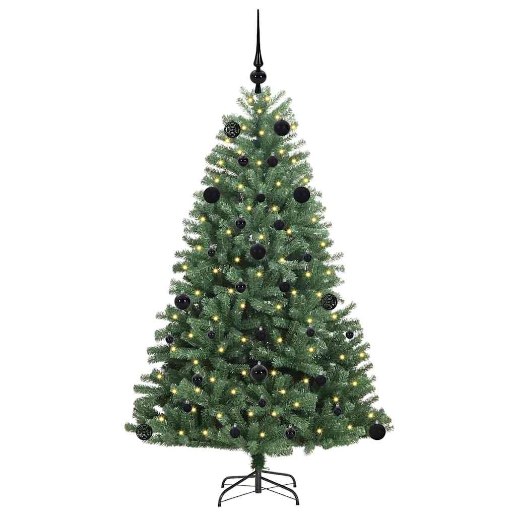 Dirbtinė Sulankstoma Kalėdų Eglutė Žalia 150 cm PVC ir metalas