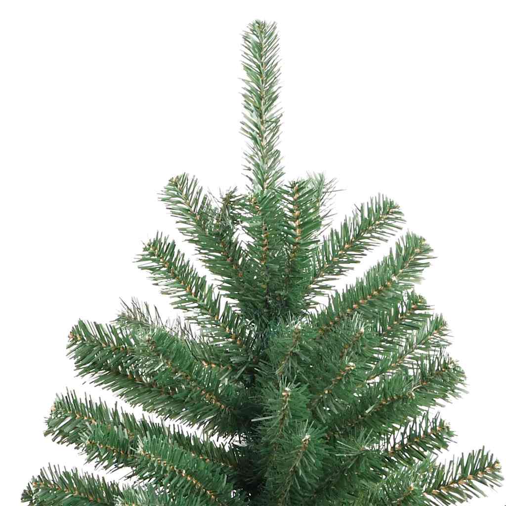 Mākslīgā salokāmā Ziemassvētku eglīte zaļa 150 cm PVC un metāls
