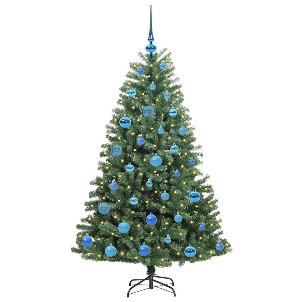 Dirbtinė Sulankstoma Kalėdų Eglutė Žalia 150 cm PVC ir metalas