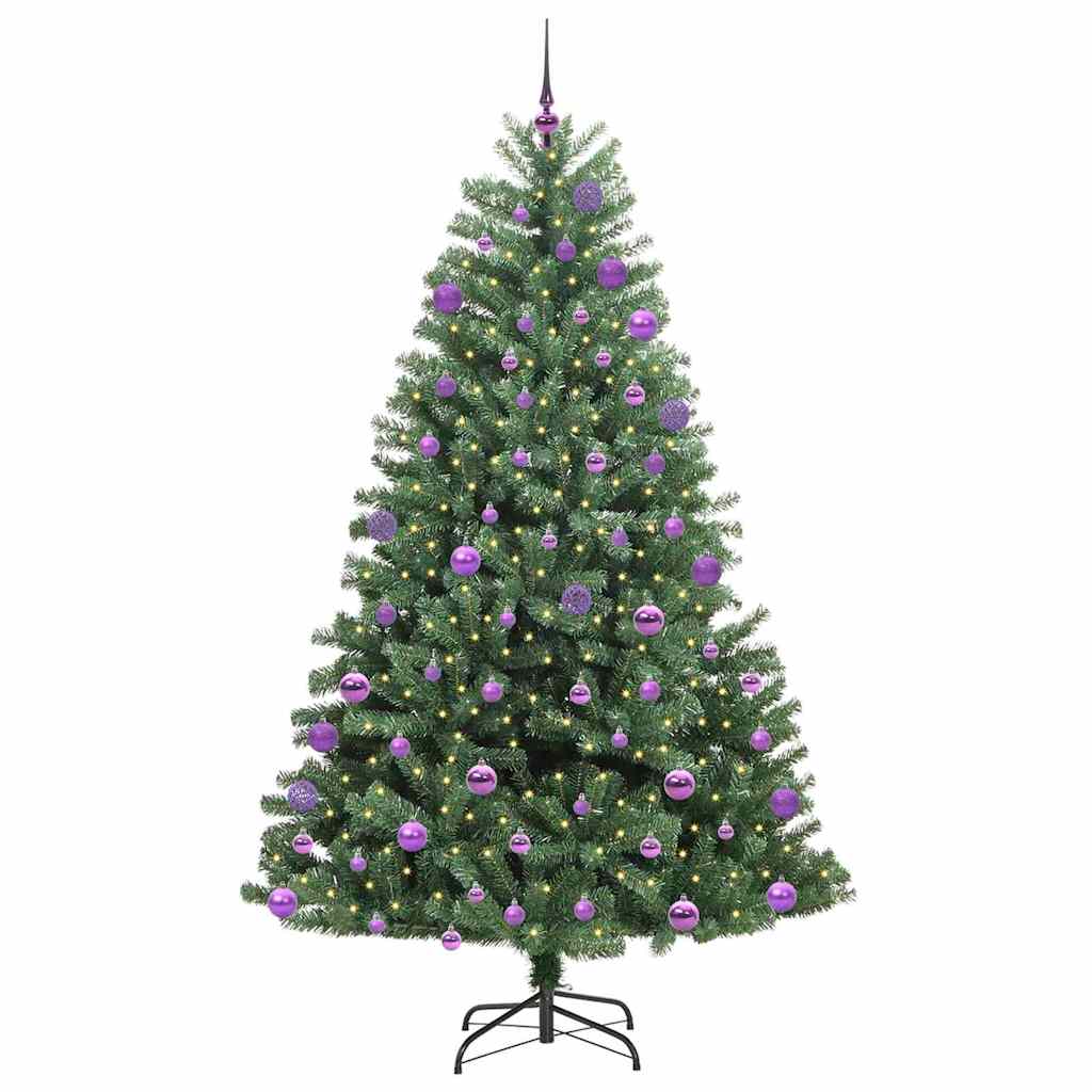 Dirbtinė Sulankstoma Kalėdų Eglutė Žalia 180 cm PVC ir metalas
