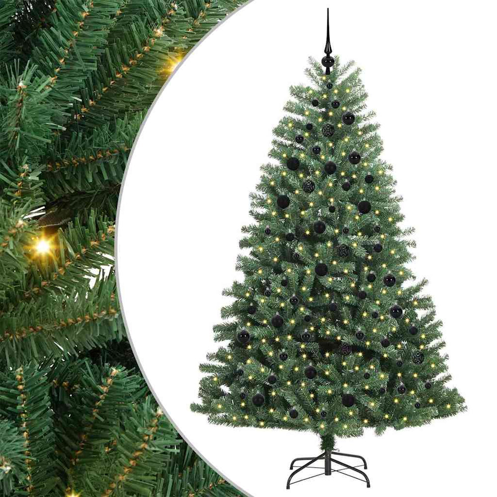 Dirbtinė Sulankstoma Kalėdų Eglutė Žalia 210 cm PVC ir metalas
