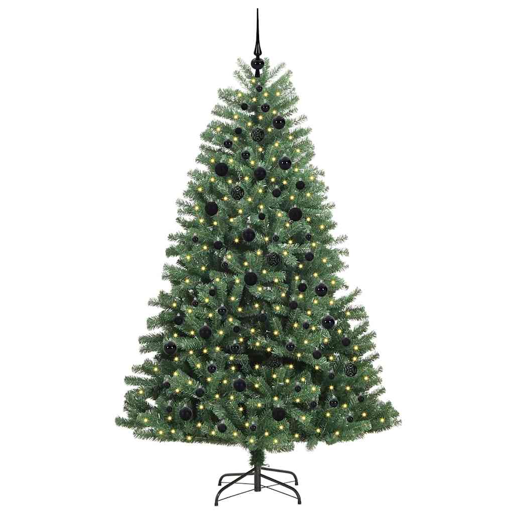 Dirbtinė Sulankstoma Kalėdų Eglutė Žalia 210 cm PVC ir metalas