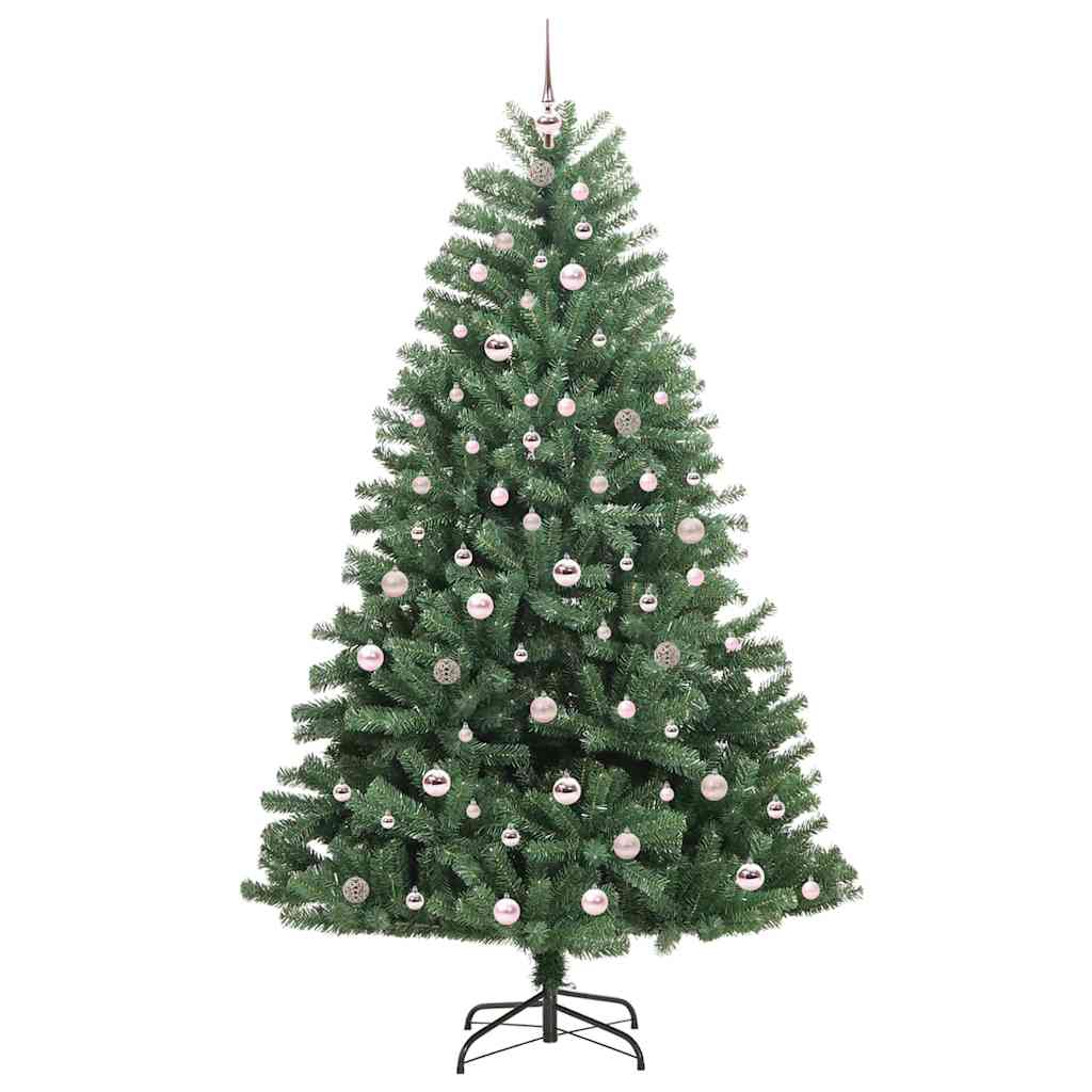 Dirbtinė Sulankstoma Kalėdų Eglutė Žalia 210 cm PVC ir metalas