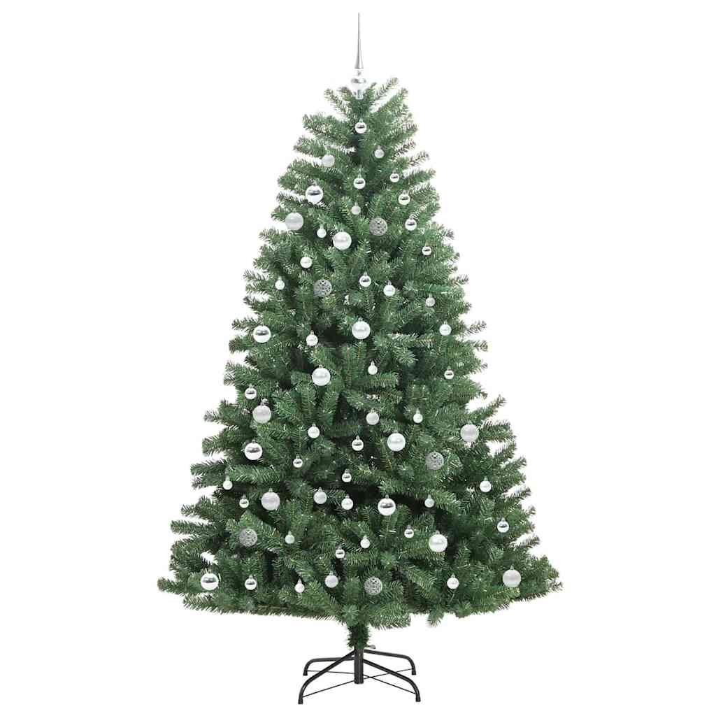 Dirbtinė Sulankstoma Kalėdų Eglutė Žalia 210 cm PVC ir metalas