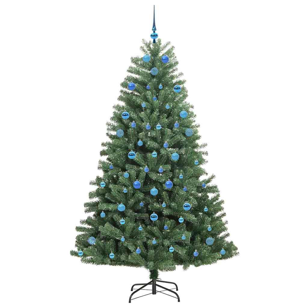 Dirbtinė Sulankstoma Kalėdų Eglutė Žalia 210 cm PVC ir metalas