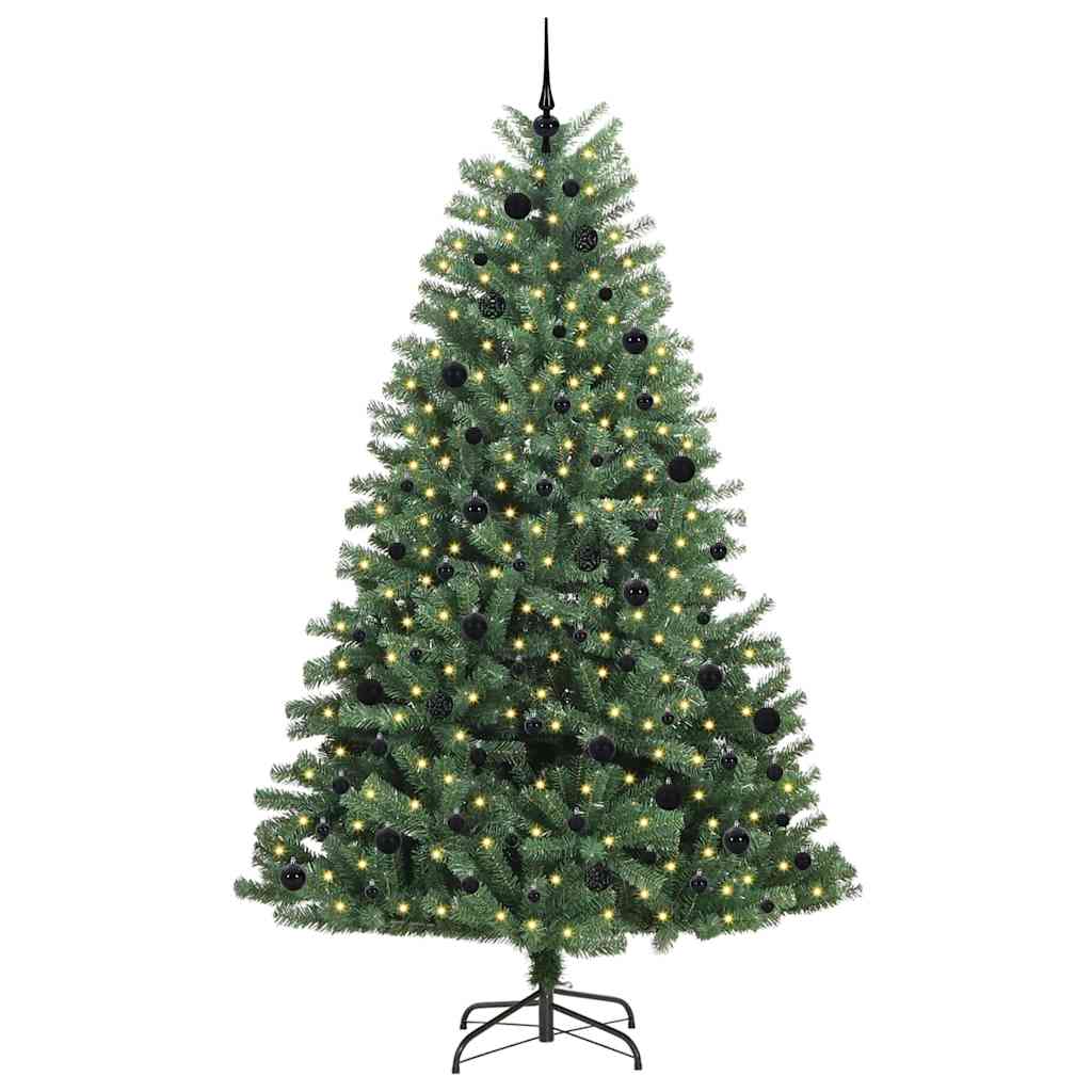 Dirbtinė Sulankstoma Kalėdų Eglutė Žalia 240 cm PVC ir metalas