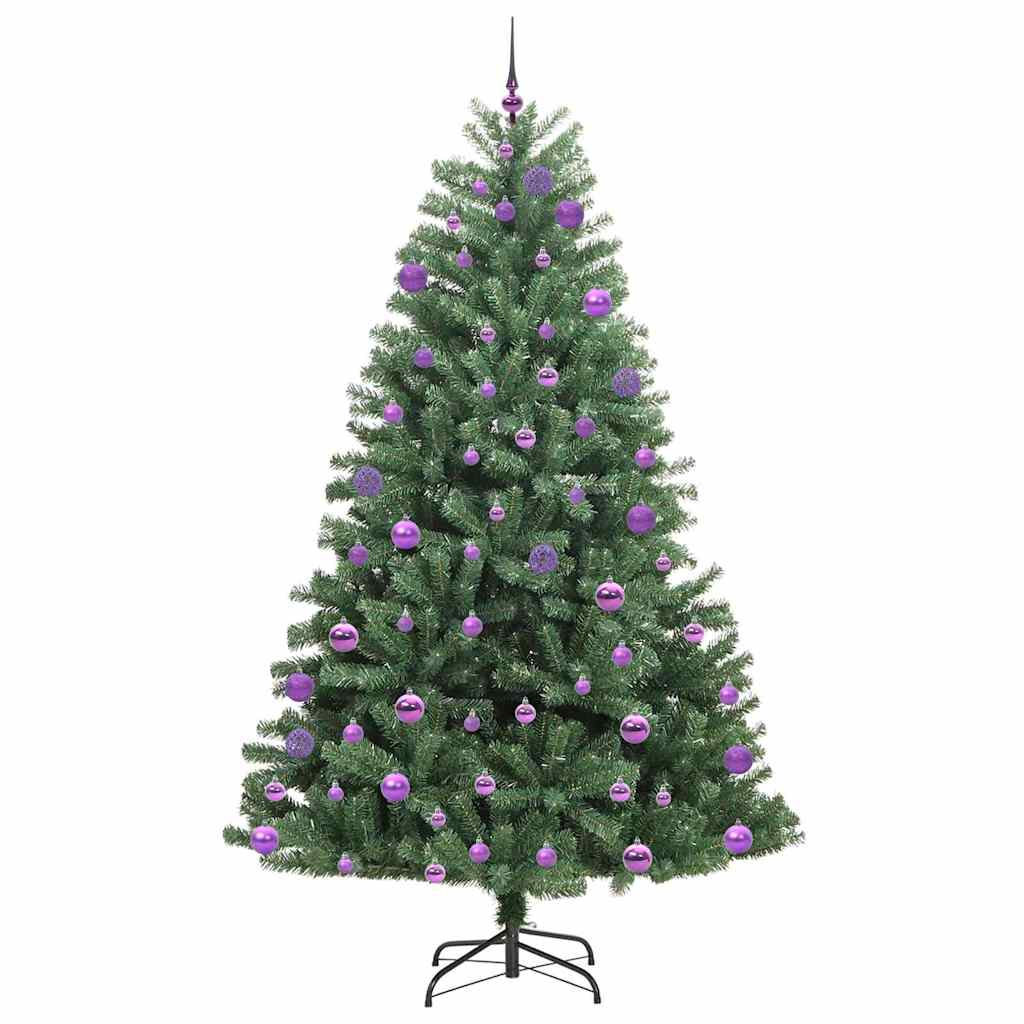 Dirbtinė Sulankstoma Kalėdų Eglutė Žalia 240 cm PVC ir metalas