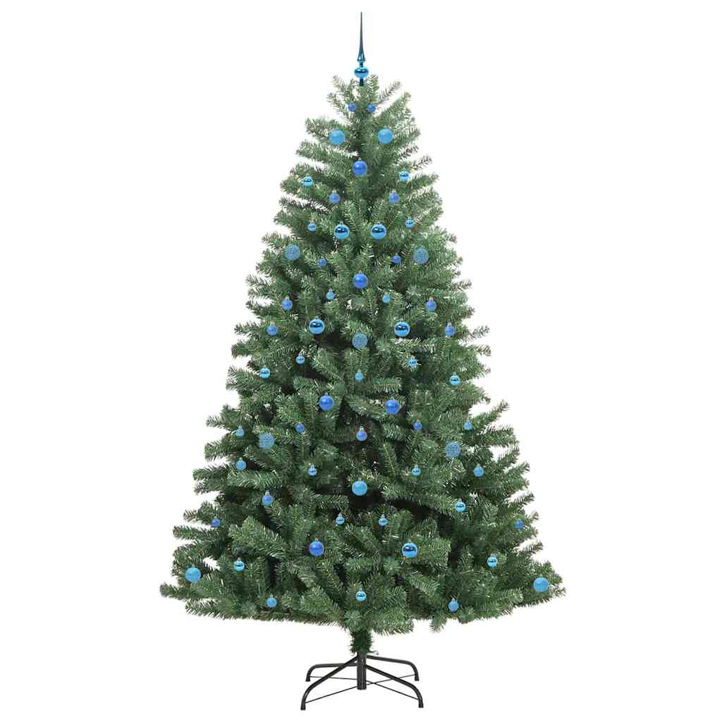 Dirbtinė Sulankstoma Kalėdų Eglutė Žalia 240 cm PVC ir metalas