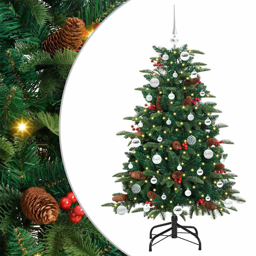 Artificial Christmas Tree Green 150 cm PVC and Metal and Plastic