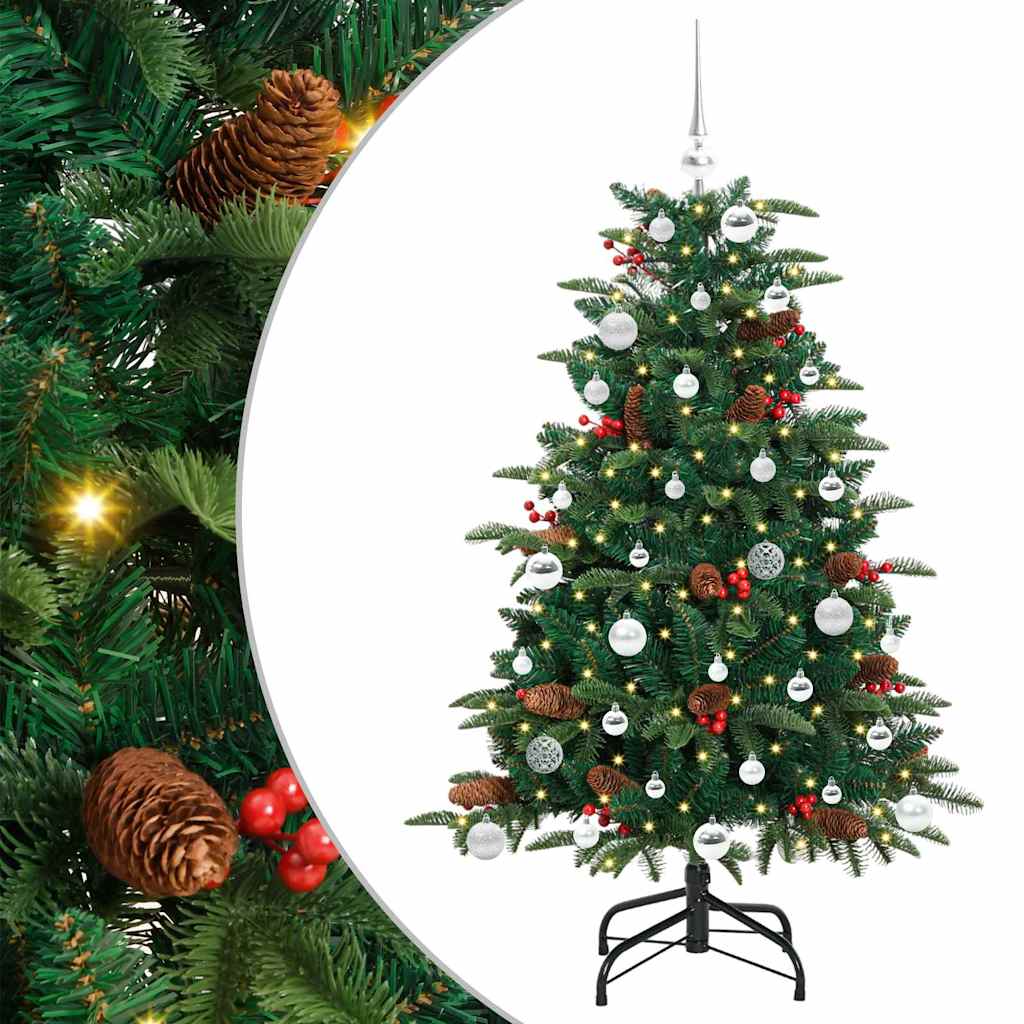 Dirbtinė Kalėdų eglutė Žalia 150 cm PVC ir Metalas ir Plastikas