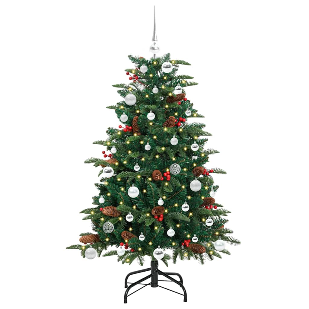 Dirbtinė Kalėdų eglutė Žalia 150 cm PVC ir Metalas ir Plastikas