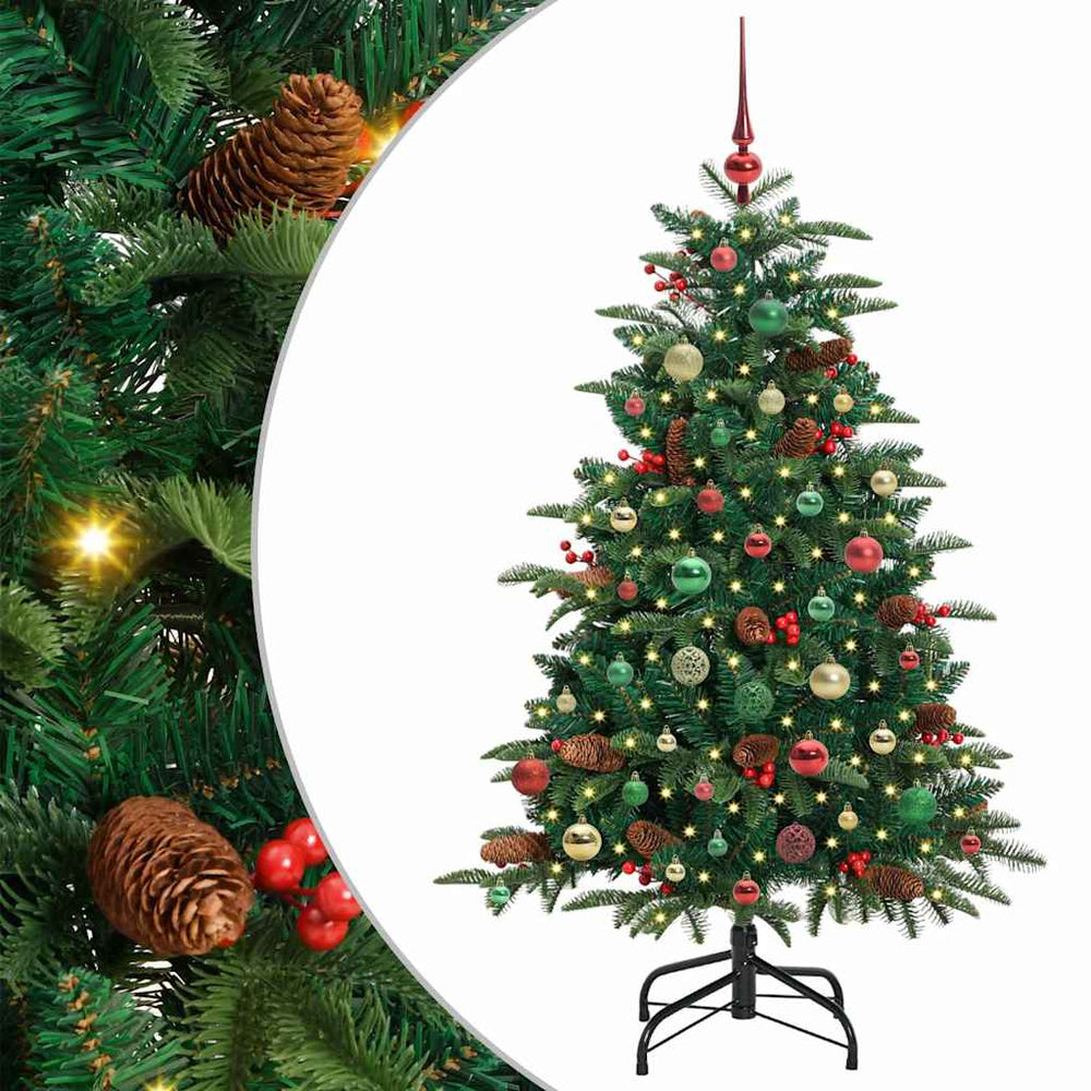 Artificial Christmas Tree Green 150 cm PVC and Metal and Plastic