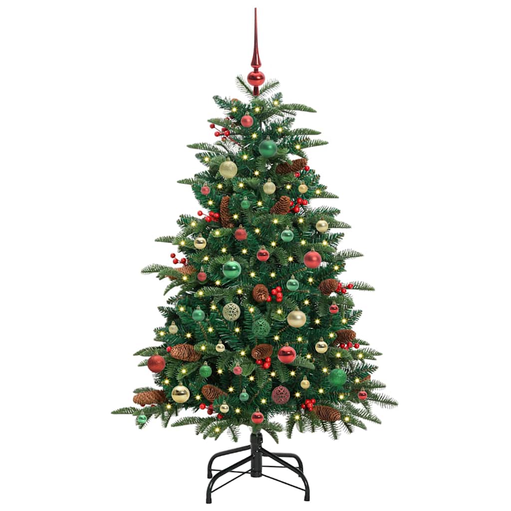 Dirbtinė Kalėdų eglutė Žalia 150 cm PVC ir Metalas ir Plastikas