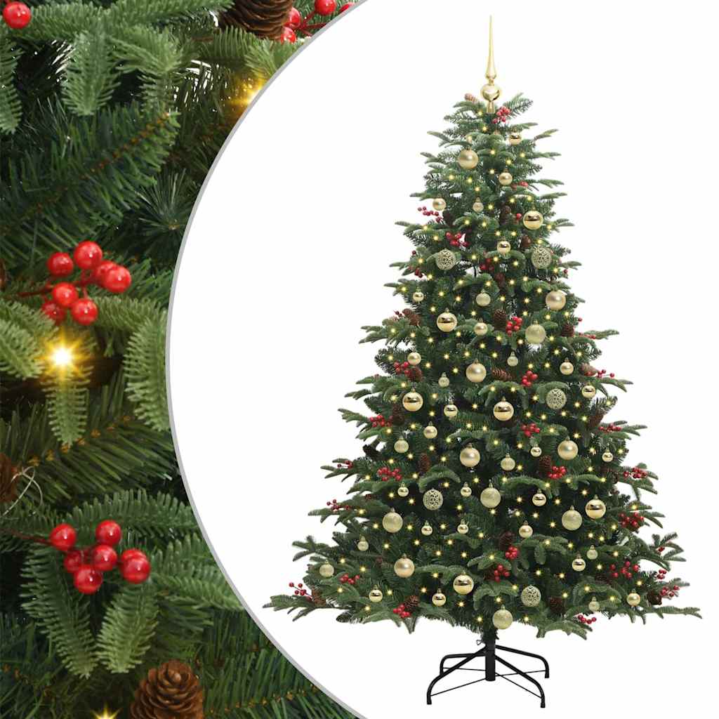 Dirbtinė Kalėdų eglutė Žalia 180 cm PVC ir Metalas ir Plastikas