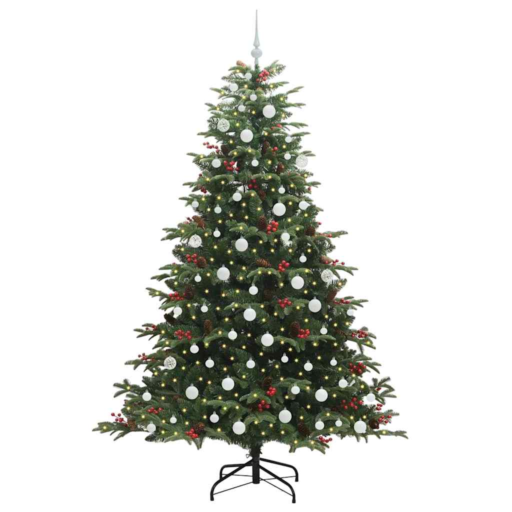Dirbtinė Kalėdų eglutė Žalia 210 cm PVC ir Metalas ir Plastikas