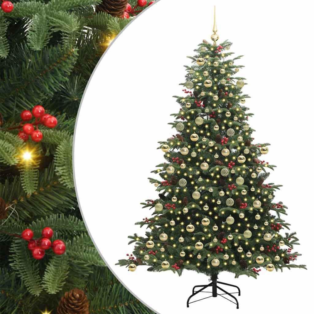 Dirbtinė Kalėdų eglutė Žalia 210 cm PVC ir Metalas ir Plastikas